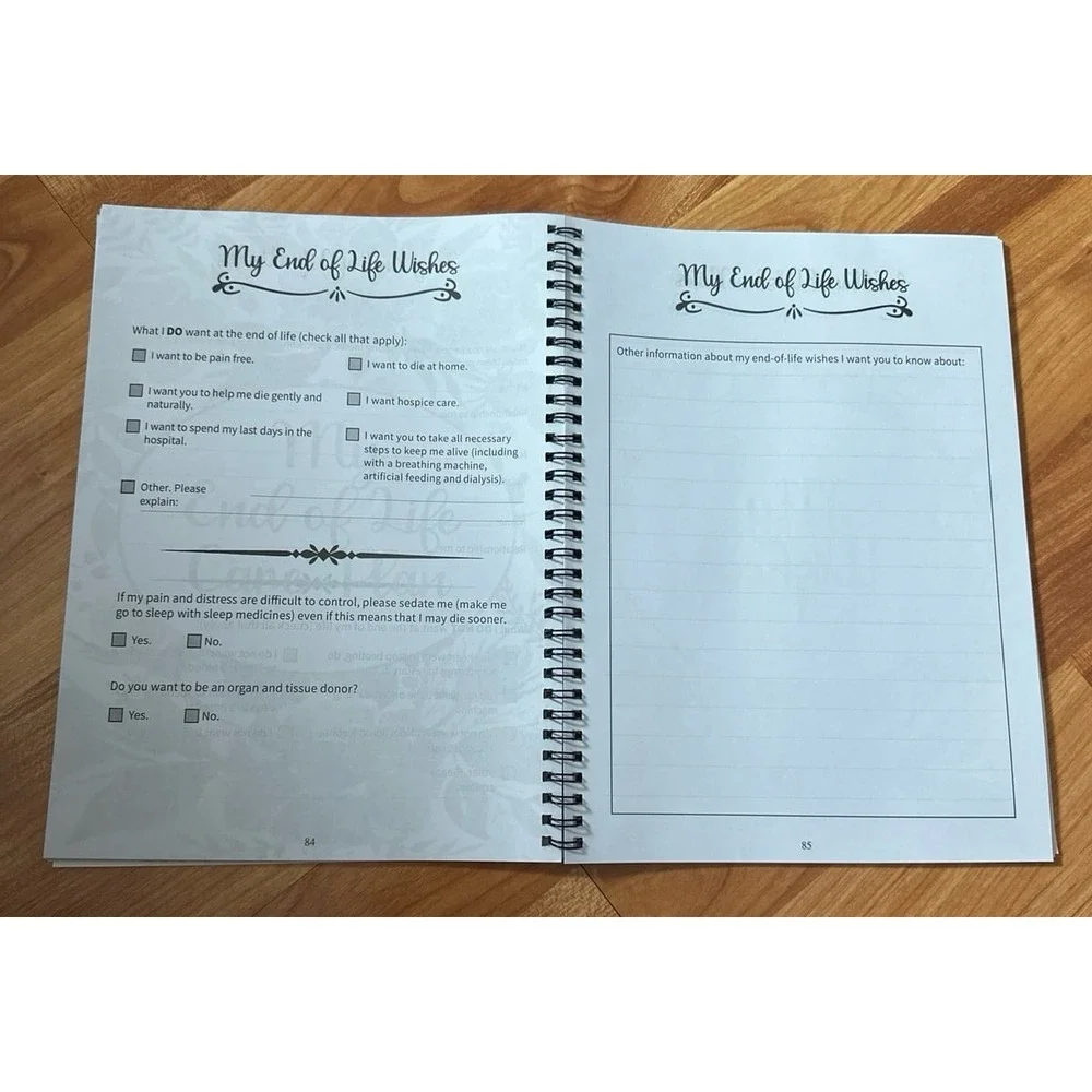 End-of-life planner notebook Sorry, it's‎ Your Problem Now, Because I'm Dead